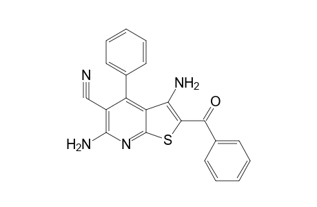 3,6-Diamino-2-benzoyl-4-phenyl-thieno[2,3-b]pyridine-5-carbonitrile