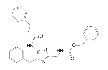 2-(((Carbobenzyloxy)-amino)methyl)-4-benzyl-5-(benzylacetamido)oxazole