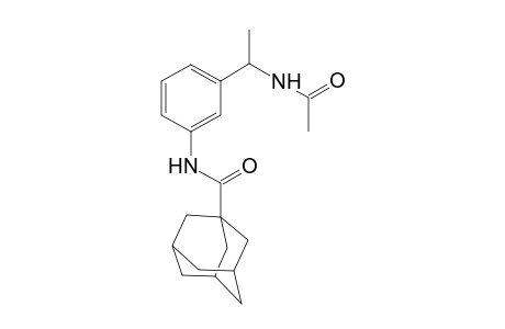 N-[3-(1-acetamidoethyl)phenyl]adamantane-1-carboxamide