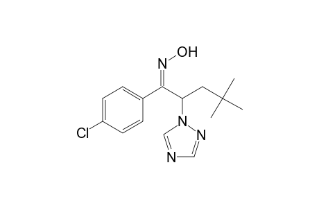1-Pentanone, 1-(4-chlorophenyl)-4,4-dimethyl-2-(1H-1,2,4-triazol-1-yl)-, oxime