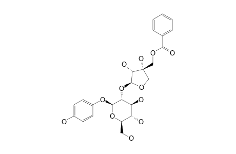 CUCURBITOSIDE-E;4-HYDROXYPHENYL-5-O-BENZOYL-BETA-D-APIOFURANOSYL-(1->2)-BETA-D-GLUCOPYRANOSIDE