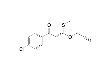 (Z)-1-(4-chlorophenyl)-3-(methylthio)-3-prop-2-ynoxy-2-propen-1-one