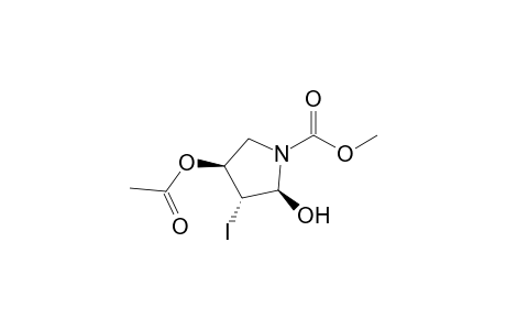 Methyl (2S,3R,4S)-4-Acetyloxy-2-hydroxy-3-iodopyrrolidine-1-carboxylate