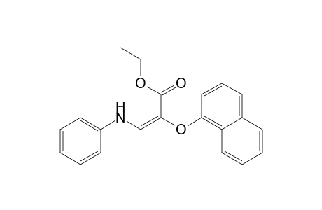 Ethyl (E)-2-(1-naphthoxy)-3-phenylaminopropenoate