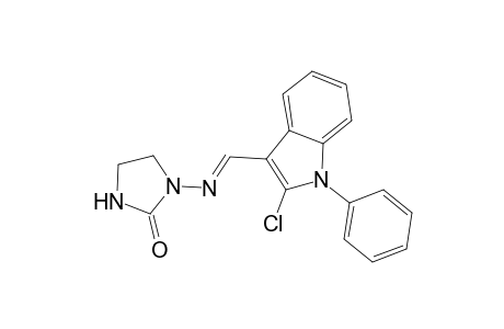 2-Chloro-1-phenyl-3-[2'-oxo-1'-(imidazolinyl)iminomethyl]indole