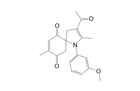 3-Acetyl-2,8-dimethyl-1-(3-methoxyphenyl)-1-azaspiro[4,5]deca-2,7-dien-6,9-dione