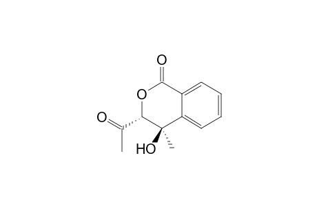 (3R,4R)-3-Acetyl-4-hydroxy-4-methylisochroman-1-one