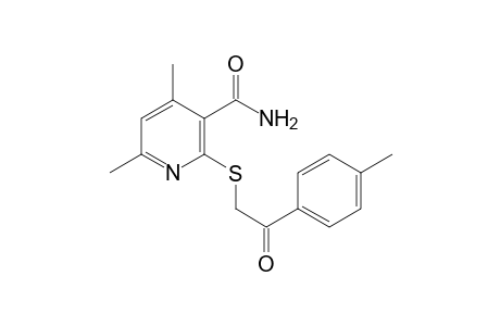 4,6-Dimethyl-2-(2-oxo-2-p-tolyl-ethylsulfanyl)-nicotinamide
