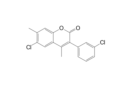 6-Chloro-3-(3'-chlorophenyl)-4,7-dimethylcoumarin