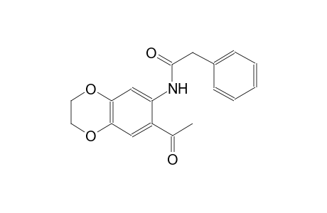 benzeneacetamide, N-(7-acetyl-2,3-dihydro-1,4-benzodioxin-6-yl)-