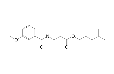 .beta.-Alanine, N-(3-methoxybenzoyl)-, isohexyl ester