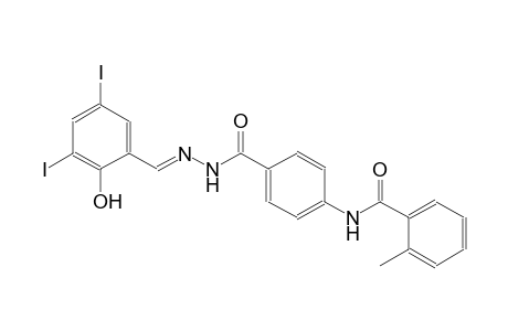benzoic acid, 4-[(2-methylbenzoyl)amino]-, 2-[(E)-(2-hydroxy-3,5-diiodophenyl)methylidene]hydrazide