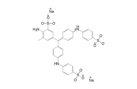 Benzenesulfonic acid, 2-amino-3-methyl-5-[[4-[(4-sulfo-phenyl)amino]phenyl][4-[(4-sulfophenyl)imino]-2,5-cyclohexadien-1-ylidene]methyl]-, disodium salt