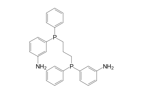 3-[3-[(3-aminophenyl)-phenyl-phosphanyl]propyl-phenyl-phosphanyl]aniline