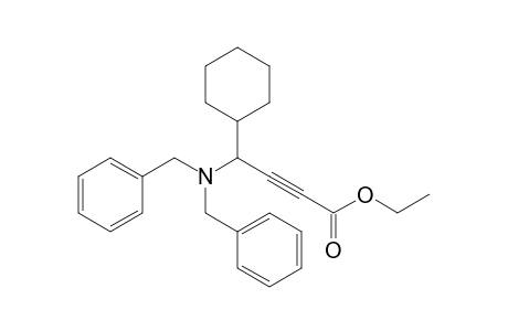 Ethyl 4-cyclohexyl-4-(dibenzylamino)-2-butynoate