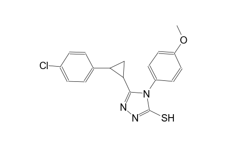 5-[2-(4-chlorophenyl)cyclopropyl]-4-(4-methoxyphenyl)-4H-1,2,4-triazole-3-thiol