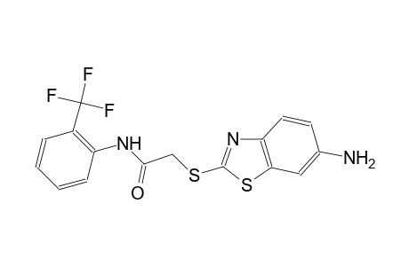 acetamide, 2-[(6-amino-2-benzothiazolyl)thio]-N-[2-(trifluoromethyl)phenyl]-