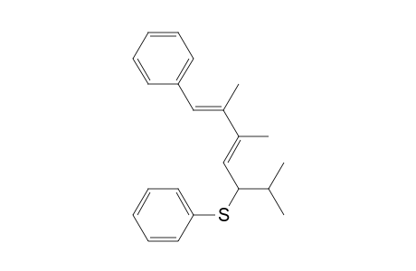 Benzene, [[3,4-dimethyl-1-(1-methylethyl)-5-phenyl-2,4-pentadienyl]thio]-, (E,E)-