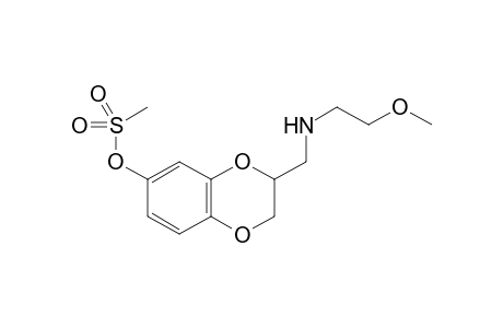 3-{[(2-Methoxyethyl)amino]methyl}-2,3-dihydro-1,4-benzodioxin-6-yl Methanesulfonate