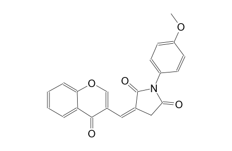2,5-pyrrolidinedione, 1-(4-methoxyphenyl)-3-[(4-oxo-4H-1-benzopyran-3-yl)methylene]-, (3Z)-