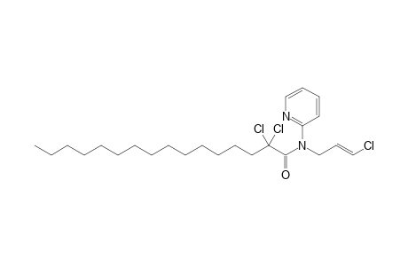 2,2-bis(chloranyl)-N-[(E)-3-chloranylprop-2-enyl]-N-pyridin-2-yl-hexadecanamide