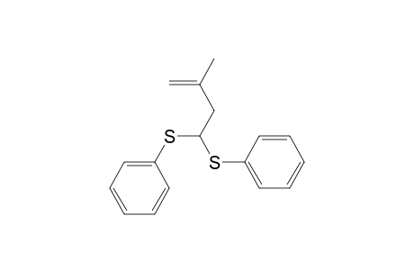 Benzene, 1,1'-[(3-methyl-3-butenylidene)bis(thio)]bis-