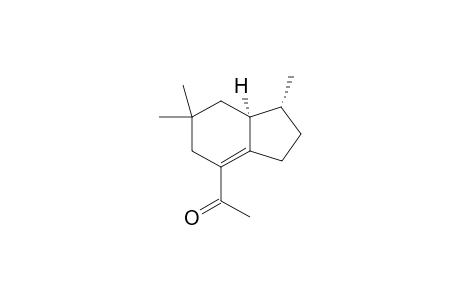 1-[(1R,7aS)-1,6,6-trimethyl-1,2,3,5,7,7a-hexahydroinden-4-yl]ethanone