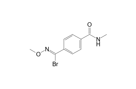 (1Z)-N-methoxy-4-(methylcarbamoyl)benzenecarboximidoyl bromide