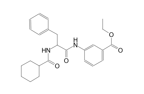 ethyl 3-({2-[(cyclohexylcarbonyl)amino]-3-phenylpropanoyl}amino)benzoate