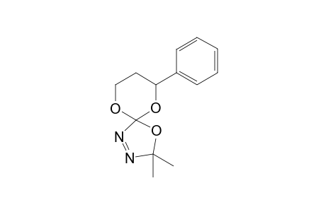 2,2-Dimethyl-3,4-diaza-7-phenyl-1,6,10-trioxa-spiro[5.4]dec-3-ene