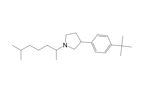 Pyrrolidine, 3-[4-(1,1-dimethylethyl)phenyl]-1-(1,5-dimethylhexyl)-