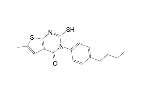 3-(4-butylphenyl)-6-methyl-2-sulfanylthieno[2,3-d]pyrimidin-4(3H)-one