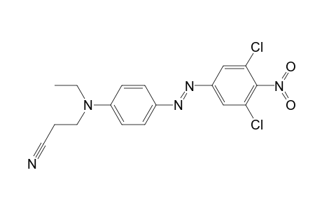 N-Ethyl-N-(2-cyanoethyl)-4-(3,5-dichloro-4-nitrophenylazo)-aniline