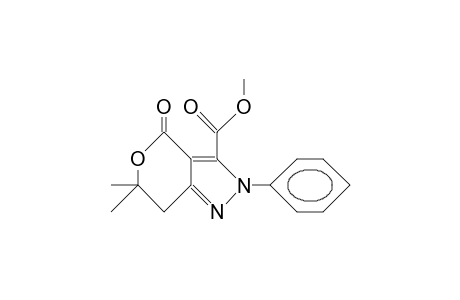 4,4-Dimethyl-9-methoxycarbonyl-8-phenyl-7,8-diaza-3-oxa-2-oxo-bicyclo(4.3.0)nona-6,9-diene