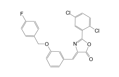 (4Z)-2-(2,5-dichlorophenyl)-4-{3-[(4-fluorobenzyl)oxy]benzylidene}-1,3-oxazol-5(4H)-one