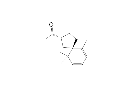 Ethanone, 1-(6,10,10-trimethylspiro[4.5]deca-6,8-dien-2-yl)-, (2R-trans)-