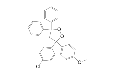 1,2-Dioxolane, 3-(4-chlorophenyl)-3-(4-methoxyphenyl)-5,5-diphenyl-