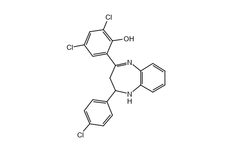 2-[2-(p-CHLOROPHENYL)-2,3-DIHYDRO-1H-1,5-BENZODIAZEPIN-4-YL]-4,6-DICHLOROPHENOL