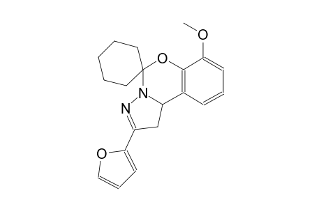 2-(furan-2-yl)-7-methoxy-1,10b-dihydrospiro[benzo[e]pyrazolo[1,5-c][1,3]oxazine-5,1'-cyclohexane]