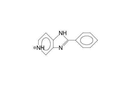 2-Phenyl-1H-imidazo(4,5-C)pyridinium cation