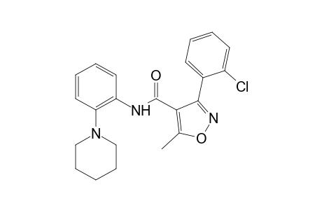 3-(o-chlorophenyl)-5-methyl-2'-piperidino-4-isoxazolecarboxanilide