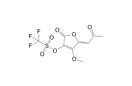 4-Methoxy-5-(2-oxopropylidene)-2(5H)-oxofuran-3-triflate