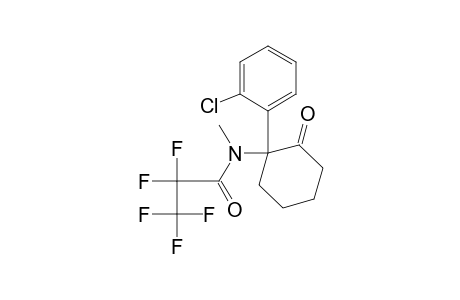 Propanamide, N-[1-(2-chlorophenyl)-2-oxocyclohexyl]-2,2,3,3,3-pentafluoro-N-methyl -