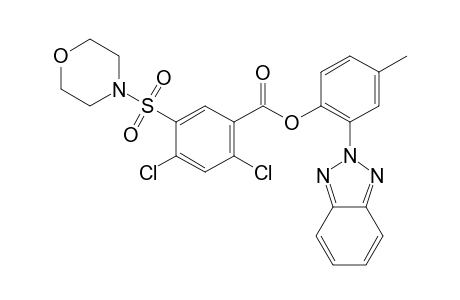 2,4-Dichloro-5-(morpholine-4-sulfonyl)-benzoic acid 2-benzotriazol-2-yl-4-methyl-phenyl ester