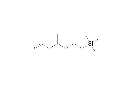 Silane, trimethyl(4-methyl-6-heptenyl)-
