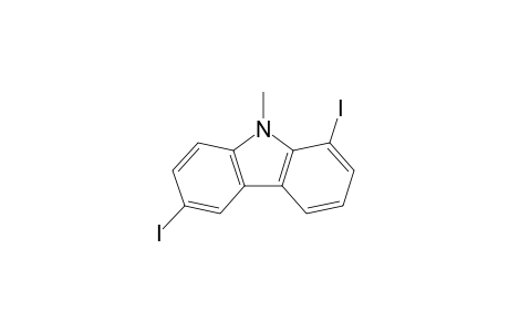1,6-bis(iodanyl)-9-methyl-carbazole