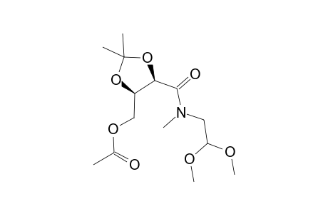 (4R,5R)-Acetic acid 5-[(2,2-dimethoxyethyl)methylcarbamoyl]-2,2-dimethyl-[1,3]dioxolan-4-ylmethyl ester