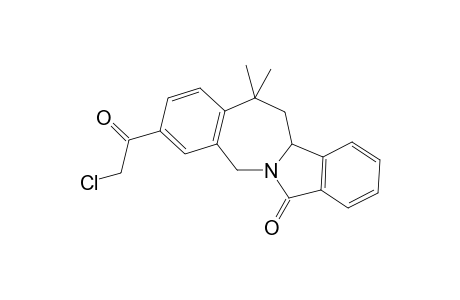 3-(Chloroacetyl)-13,13-dimethyl-7-oxo-5,11b,12,13-tetrahydro-7H-isoindolo[2,1-b]-[2]-benzazpine