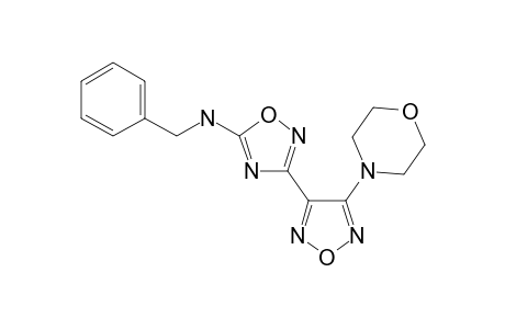 benzyl-[3-(4-morpholinofurazan-3-yl)-1,2,4-oxadiazol-5-yl]amine