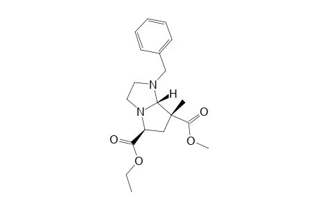 1-Benzyl-5-ethoxycarbonyl-7-methoxycarbonyl-7-methylhexahydro-1H-pyrrolo[1,2-a]imidazole